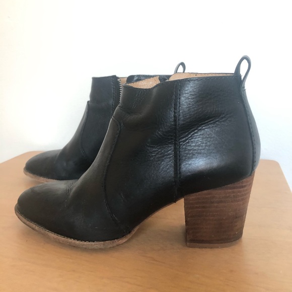 Madewell Black Leather Regan Boot Women 7 - Picture 3 of 7
